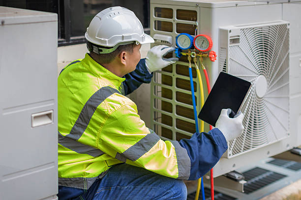 Professional Hvac Installation technician working in Waxhaw, NC
